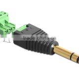 High Quality Enviromental Protection 6.35mm Stereo Audio Jack Gold Plated thumbnail-1