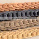 Stylish Strong Braided Genuine Leather Dog Chain Leashes thumbnail-1