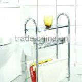 2 Tier Slim Storage Cart Bathroom Furniture With Basket