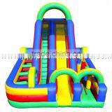 Discount Now! Inflatable Slides for Kids With Obstacle Challenge Course