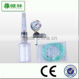 medical oxygen regulator with flow meter