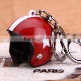 New Metal Custom Helmet Keychain Alloy Pilot Motorcycle Helmet Keychain Round Head Skull Helmet Keychain thumbnail-2