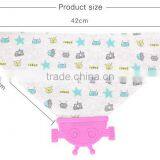 Kean Organic Pure Cotton Baby Bibs With Robot Teether thumbnail-2