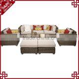 Wholesale Modern Indoor Sectional Rattan Furniture Living Room Sofa Set thumbnail-1