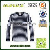 2015 New Fashion Wholesale Black and White Stripe T-shirt Flat Knit Mens Blue Yellow Stripe T-shirt thumbnail-1