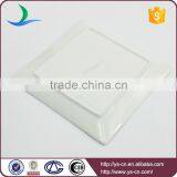 New Product Square Shape White Catering Ceramic Plate thumbnail-4