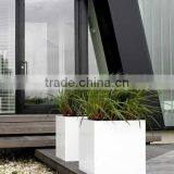FO-245 Outdoor Cube Fiberglass Flower Planter thumbnail-3