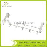 Chrome Plating Durable Over The Door 6 Hook Rack Organizer thumbnail-1