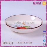 Custom Ceramic Round Home Decoration Dry Fruit Tray thumbnail-5