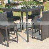 wholesale rattan bar table and chairs rattan high garden furniture