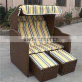 China Wicker Rattan Beach Basket With Canopy ESR-7221 thumbnail-1