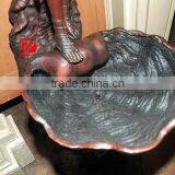 Bronze Lady Statue With Shell Water Fountain thumbnail-5