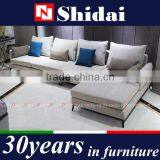 Modern Fabric Corner Sloped Track Arm Gray Sofa With Metal Feet G1125 thumbnail-2