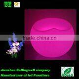 LED Illuminated Furniture, Colorful Outdoor Furniture, Color Changeable Illuminated Sofa for One Seat