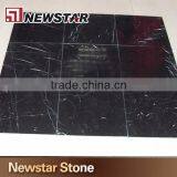 Newstar Nero Marquina China Polished Black Marble Tile With White Vein thumbnail-2