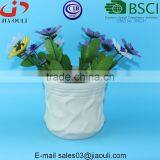 Ceramic Succulent Planter Pots With Matte Grayscale Finish, Succulent Desktop Flower Pot thumbnail-2