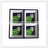 Santa Claus Hand-painted 3 Sections Oblong Christmas Divided Food Trays Plastic thumbnail-2