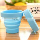 2015 Silicone Cup Brand New FDA Silicon Fold Travel Cup MOQ is 500 Pieces thumbnail-5