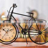 Creative Bicycle Shape Steel Material Table Clock thumbnail-1