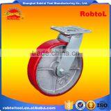 8" Castor Wheel Caster Fixed Swivel Brake Rubber Nylon pu Tpr pp thumbnail-3