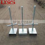 U Head Base Jack Hollow and Solid Scaffolding Steel Screw Base Jack for Construction