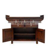 Buffet Console Oriental Japan Natural Teak Wood Furniture, Handmade Buffet Teak Wood Japan thumbnail-5
