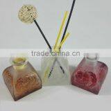 Orange and Red Yurt Glass Bottle for 50ml Reed Diffuser With Cork/glass Stopper
