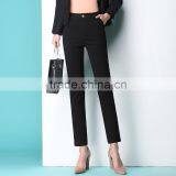 Nine Pants Female Small Straight Pipe Spring 2017 OL High Waist Pants Occupation Skinny Jeans Casual Trousers Custom Made thumbnail-4