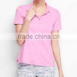 2017 Wholesale Cheap 95% Cotton 5% Spandex Polo Shirts for Women's thumbnail-1