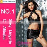 Mature Women Sexy Lingerie Corset Latex Underwear thumbnail-1