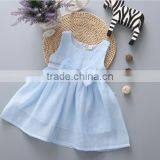 Baby Clothes Wholesale Hot Sale Chiffon Cheap 2017 Baby Clothing Children's Boutique Sleeveless Pink Summer Girl Dress thumbnail-2