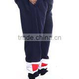 Adjustment Draw-strings Waistline Pants Pieced Contrasting Color Block Design Sweatpant Plus Size Casual Pant thumbnail-3