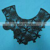 Crochet Cotton Ladies Black Neck Lace Design thumbnail-1