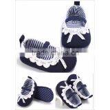 In Stock Spring Fresh Girl Shoe With Bow Flower Kid Clothing Small Stripe Summer Girl Shoes thumbnail-2