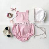 Hot Sale Boutique Baby Clothes Kid Clothing Pink Cotton Romper Design thumbnail-2