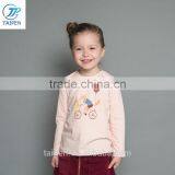 2017 Spring Girls t Shirt With Pattern 100% Cotton Children Clothing Long Sleeve Kids T Shirt thumbnail-1