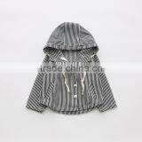 New 2017 Wholesale Hot Spring Boys and Girls Cotton Long Sleeves Striped Hooded Coats 2-7 Years thumbnail-2