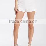 Wholesale High Quality Cheap High-waisted Wihte Cotton Short for Women thumbnail-2