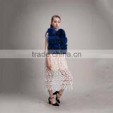 Myfur Fashion Style Winter Real Fur Waistcoat Short Dyed Color Raccoon Fur Vest thumbnail-3