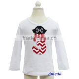 Boys 3rd Birthday Pirate White Long Sleeves Tee 3M-7Y thumbnail-1