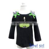 Lime Green Rosettes 1st Birthday Zebra Cupcake Black Long Sleeves Tops 1-7Y thumbnail-1