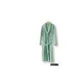 Stripe Coral Fleece Bath Robe thumbnail-1