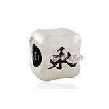 Polishing and Delicate White Copper Hot Fashion European Style Beads thumbnail-1