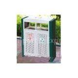 Outside Galvanized Steel Metal Dust Bin for Residential Zone, Theme Parks