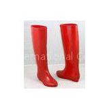 Red Solid Color Rain Boots