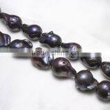 Fashion Jewelry Freshwater Cultured Nucleated More Colors Pearl Cream Biwa Beads thumbnail-1