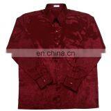 Lofbaz Men Casual Camp Work Everyday Button Down Plain Long Sleeve Shirts thumbnail-3