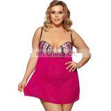 OEM Sexy Transparent Nude Babydoll for Fat Ladies thumbnail-4