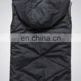 Fashionable Mens Quilted Waistcoat With Hood Winter Vest thumbnail-2