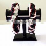 Banjara Bangles+beaded Bangles+glass Beads Bangle+costume Jewelry+belly Dance Bangle+party Wear Bangles+indo Western Bangles thumbnail-3